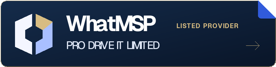 View PRO DRIVE IT LIMITED on WhatMSP, the UK IT provider directory