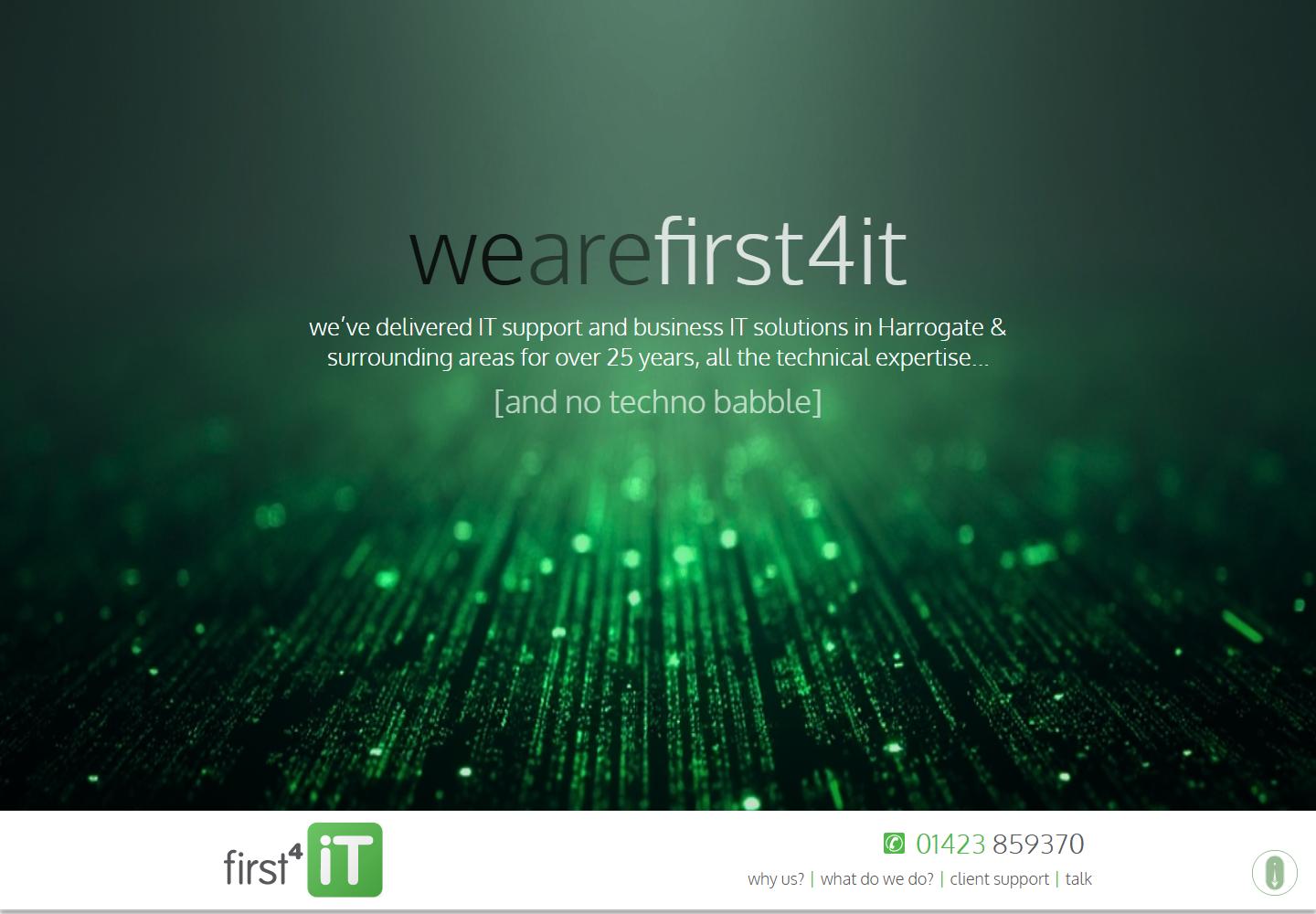 FIRST 4 IT LIMITED homepage captured on 23 September 2026
